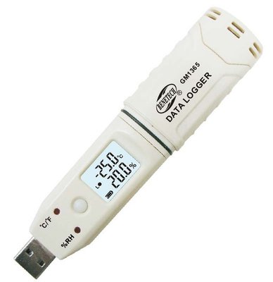 Регистратор данных влажности и температуры, USB, 0-100%, -30-80°C BENETECH GM1365 GM1365 фото