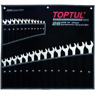 Набір ключів комбінованих 26 шт. 6-32 "Super-Torque" TOPTUL GPAW2601 GPAW2601 фото