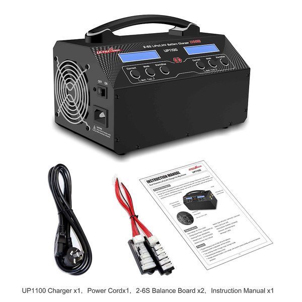 Зарядное устройство 2-канальное 2x22А 2-6S LiPo/LiHV 1100Вт 220В ULTRA POWER PROTESTER UP1100 UP1100 фото