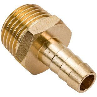 Переходник с наружной резьбой 1/2" на шланг 8мм, латунь AIRKRAFT MH08-05 MH08-05 фото