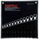 Набор ключей комбинированных с трещоткой 8-19мм 12ед. TOPTUL GPAQ1202 GPAQ1202 фото 1