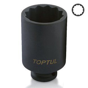 Головка торцевая ударная длинная 1/2" 30мм 12-гр. TOPTUL KABJ1630 KABJ1630 фото