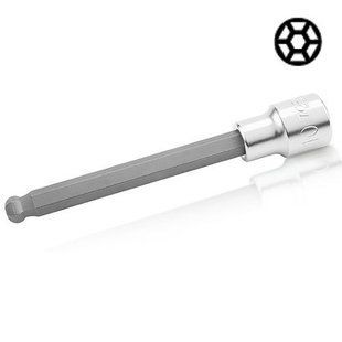 Головка с насадкой HEX 8 mm 140mm 1/2" с шаром TOPTUL BCSA1608 BCSA1608 фото