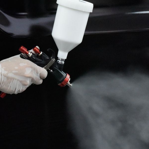 Краскопульт пневматический LVLP верхний пластиковый бачок 600мл, форсунка-1,3мм AEROPRO A610-1.3 A610-1.3 фото
