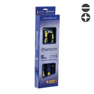 Набір викруток 5 од. СТАНДАРТ (SL4x100, SL5x100, SL6x150, PH1x80, PH2x100) SDS05 SDS05 фото