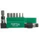 Набор бит 1/4" HEX 2-8мм + Гобр.перех. 8ед. TOPTUL GAAL0803