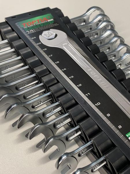 Набор ключей комбинированных на холдере 14 шт. 6-24мм TOPTUL GAAC1401 GAAC1401 фото