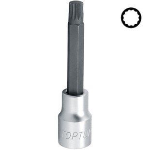 Головка с насадкой SPLINE M12 L100mm 1/2" TOPTUL BCJA1612 BCJA1612 фото