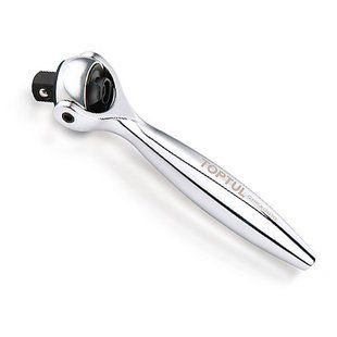 Трещотка 1/4" с шарниром (360&deg;) 90 зубцов мини TOPTUL CHKX0810 CHKX0810 фото