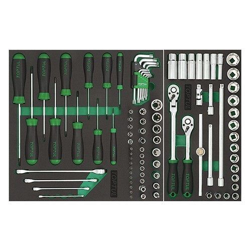 Тележка с инструментом (Pro-Plus) 7 секций 261ед. cерая TOPTUL GE-26109 GE-26109 фото