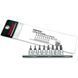 Набір біт п'ятигранних 1/4 "TORX T8-T40 з отв.