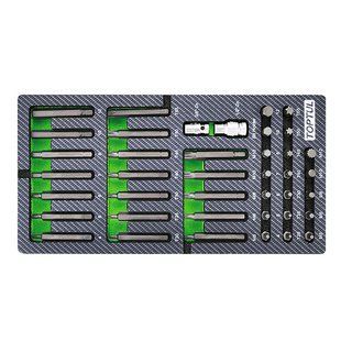 Набір біт 10мм HEX, TORX, SPLINE 40од. (В ложементі, тип А) TOPTUL GEA0401 GEA0401 фото
