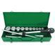 Набор инструмента 3/4" 14ед. (6-гр.) metal case TOPTUL GCAD1405
