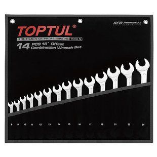 Набір ключів комбінованих 14 шт. 8-24 "Dynamic" TOPTUL GPAQ1402 GPAQ1402 фото