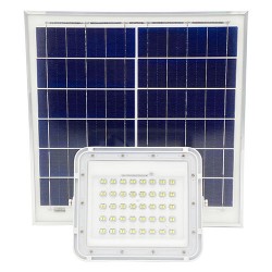 Прожектор светодиодный 150W аккумуляторный (LiFePO4, 30000mAh) с солнечной панелью (6V 30W) фото